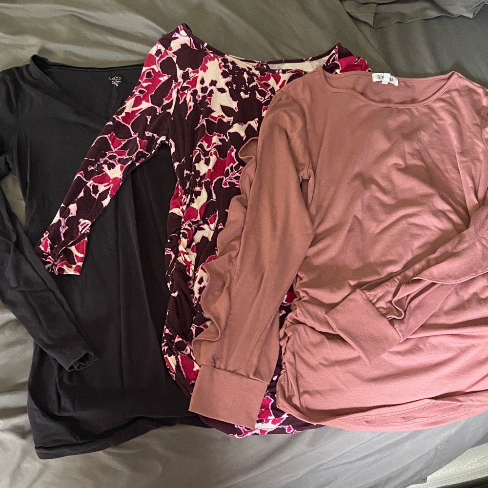 Long sleeve Maternity Shirts